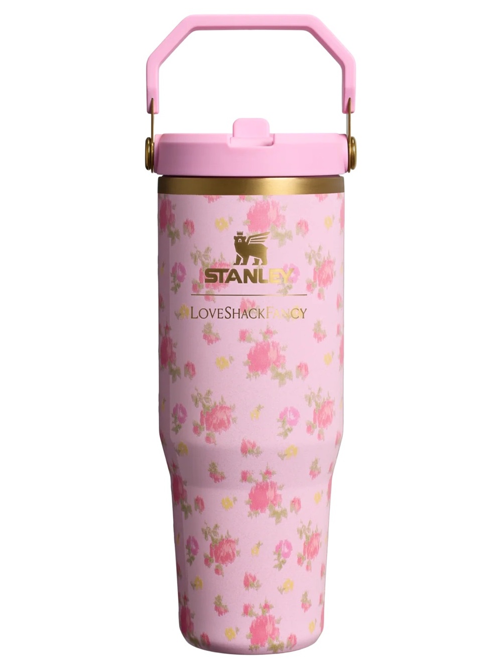 The Stanley 1913 x LoveShackFancy IceFlow Flip Straw Tumbler in Ibiza Sunset